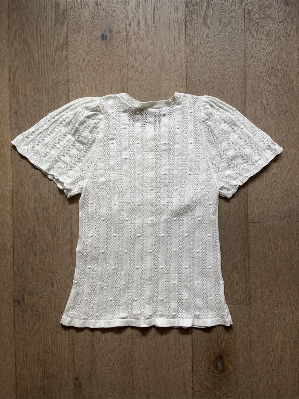 EUC sezane davie cardigan ecru size medium - Picture 12 of 16